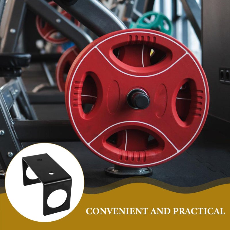 Vertical Wall Mount Barbell Holder Steel Coated Heavy Duty Gym Storage Rack for Home Commercial Fitness - Image 4