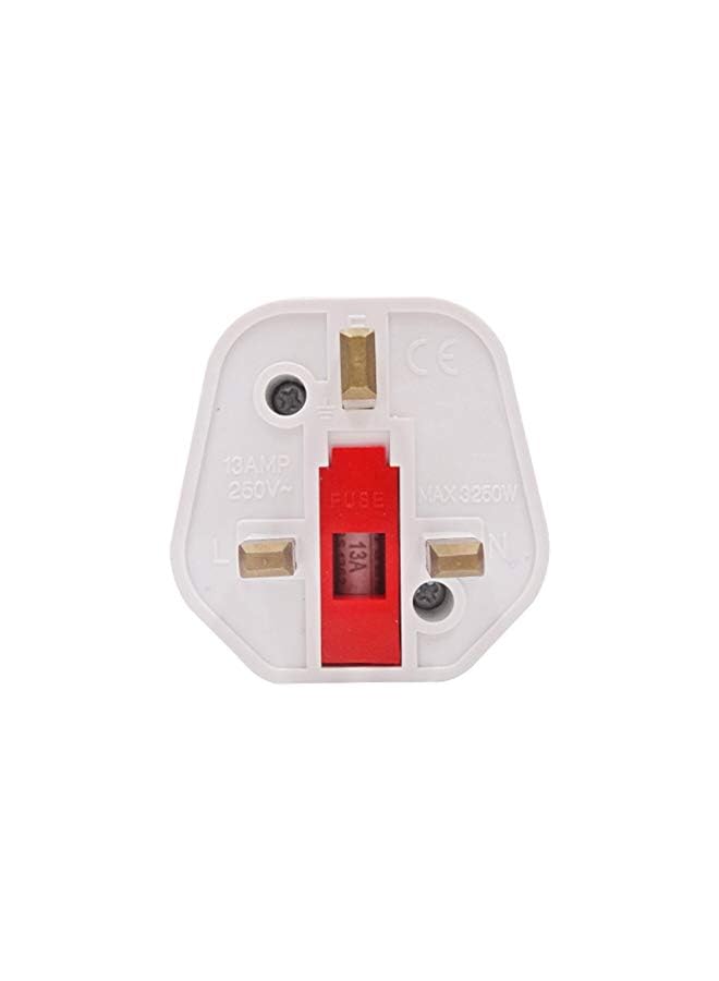PROMASS promass EU to UK Plugs Adapter, British Plug to EU Schuko Female Plugs Power Converter, 2 Pin Socket EU to UK Travel Adapter, 13A 250V BS1362 FUSED (Pack of 1)  - Image 3