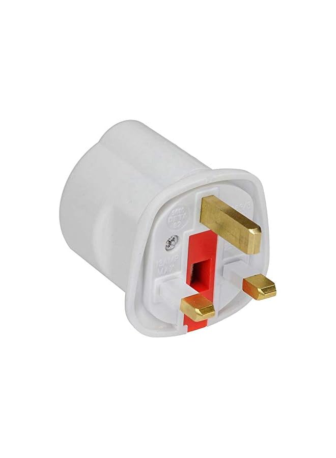 PROMASS promass EU to UK Plugs Adapter, British Plug to EU Schuko Female Plugs Power Converter, 2 Pin Socket EU to UK Travel Adapter, 13A 250V BS1362 FUSED (Pack of 1)  - Image 2