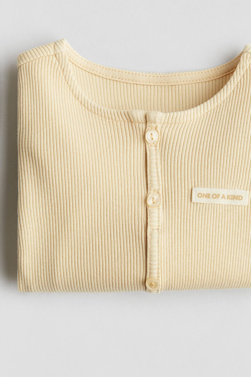 H&M Button-Detail Jersey Top - Image 2