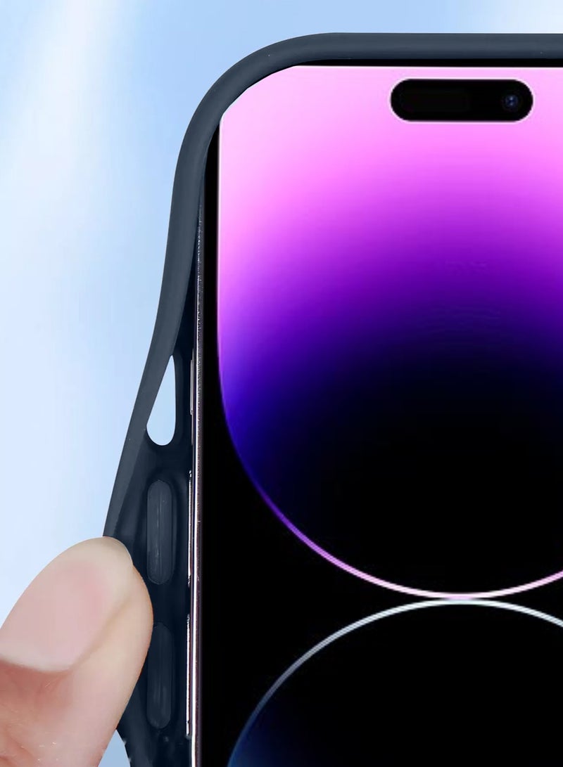 Wtech PU Silicone Slim Rubber Hand Grip Case Cover For Apple iPhone 14 Pro Grey - Image 4