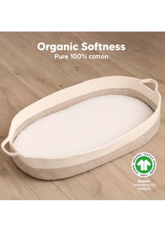 Portable Changing Table Changing Basket Handmade 100% Cotton Rope - pzsku/ZFF42C50BC6EC10C937D4Z/45/_/1724832824/2725c38f-1e6d-4d47-89d1-eab3c59c077d