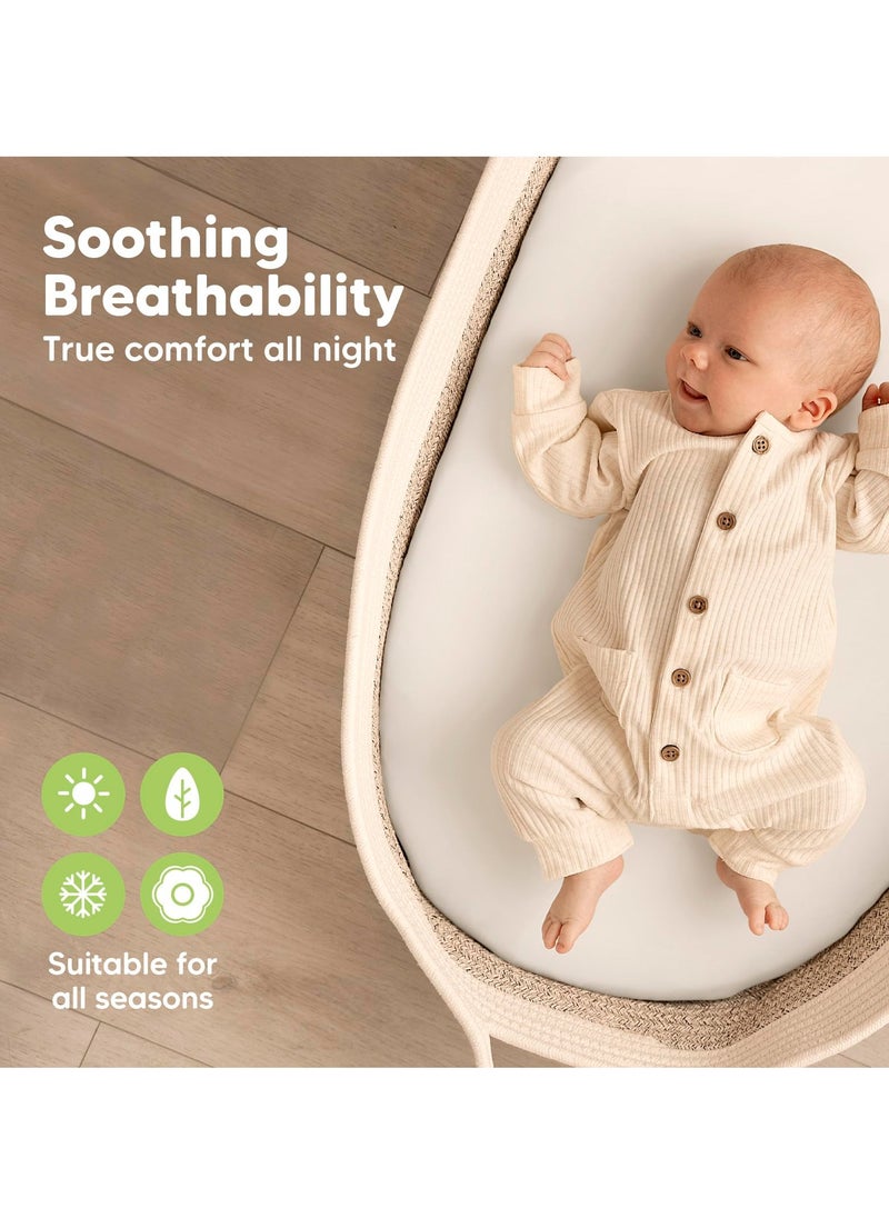 Arabest Portable Changing Table Changing Basket Handmade 100% Cotton Rope  - Image 4