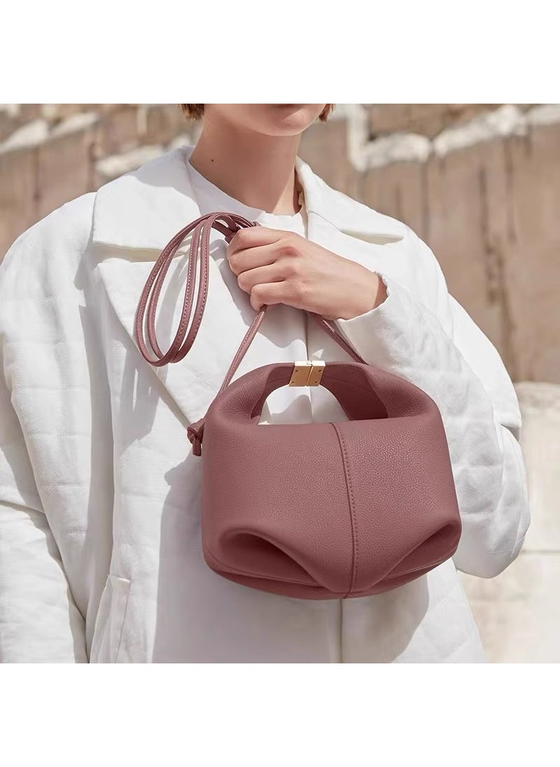 Generic - Polene Paris Leather Bento Bag for Women Purple - Image 1