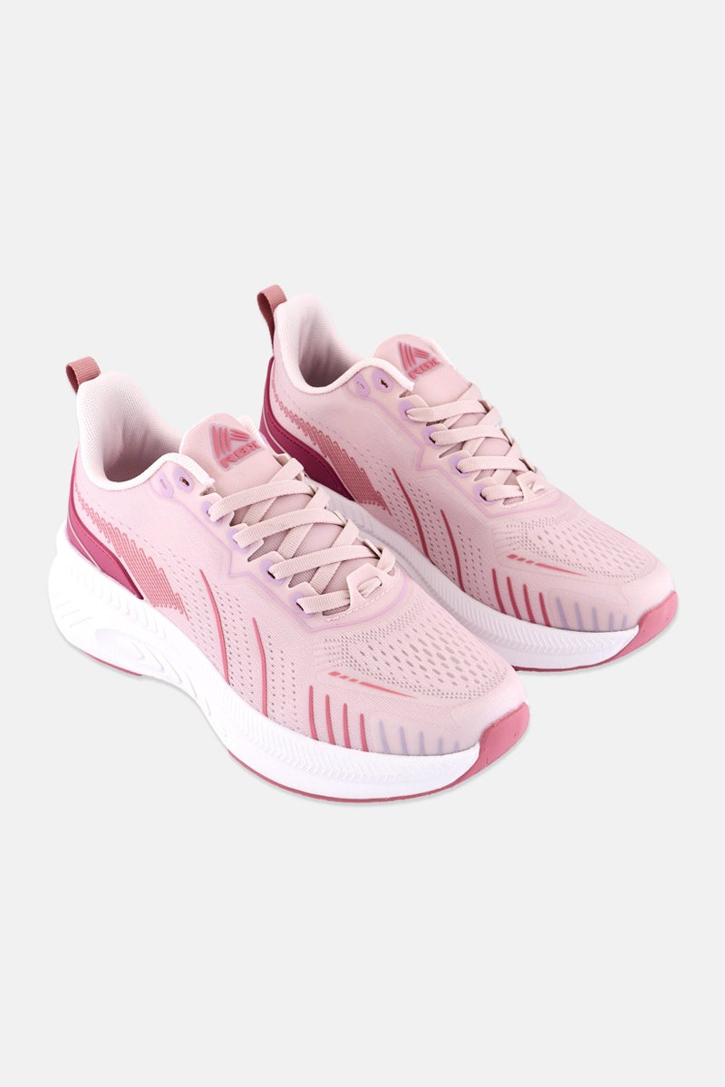 RBX Women Lace Up Running Shoes, Pink - Image 1
