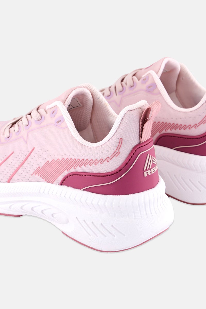 RBX Women Lace Up Running Shoes, Pink - Image 3