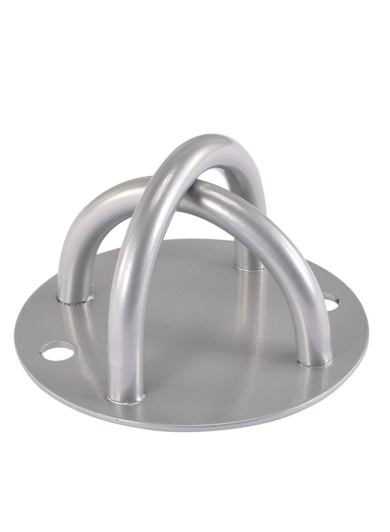 Wall Mount Bracket for X, Yoga Ceiling Mount Suspension Straps for Gymnastic Rings and Aerial Yoga Swing,Silvery.  - Image 4