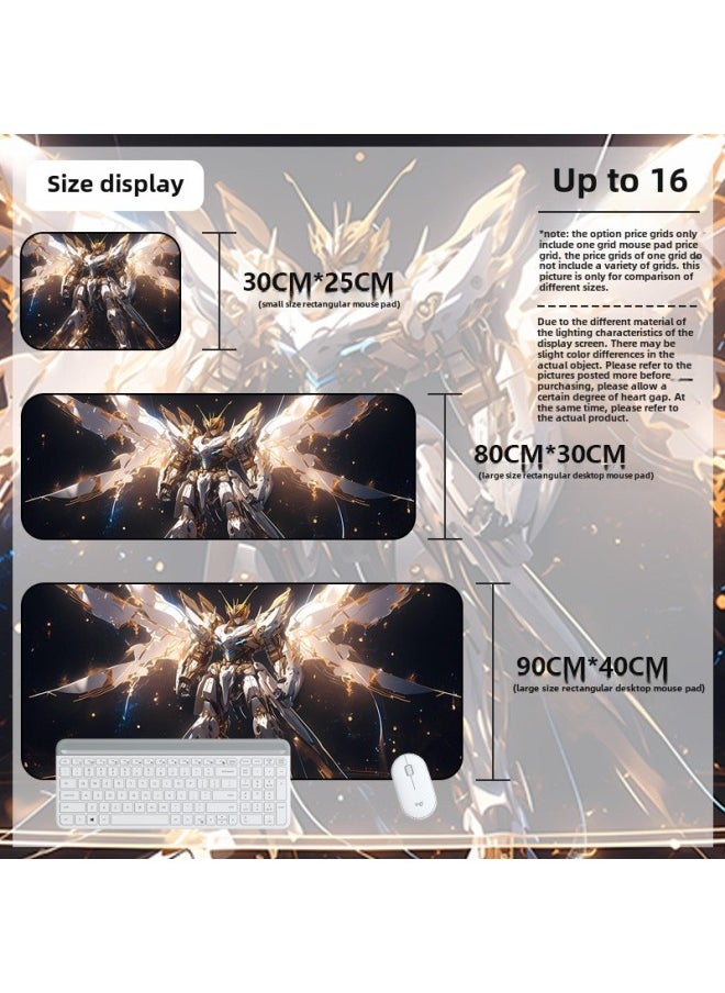 Generic - Mouse Pad Oversized Gundam Computer Keyboard Pad Cartoon Game Mouse Pad Boys E-sports Computer Thickened Desk Pad-Color:800*300*2mm-Pattern:Up To 16 - Image 1