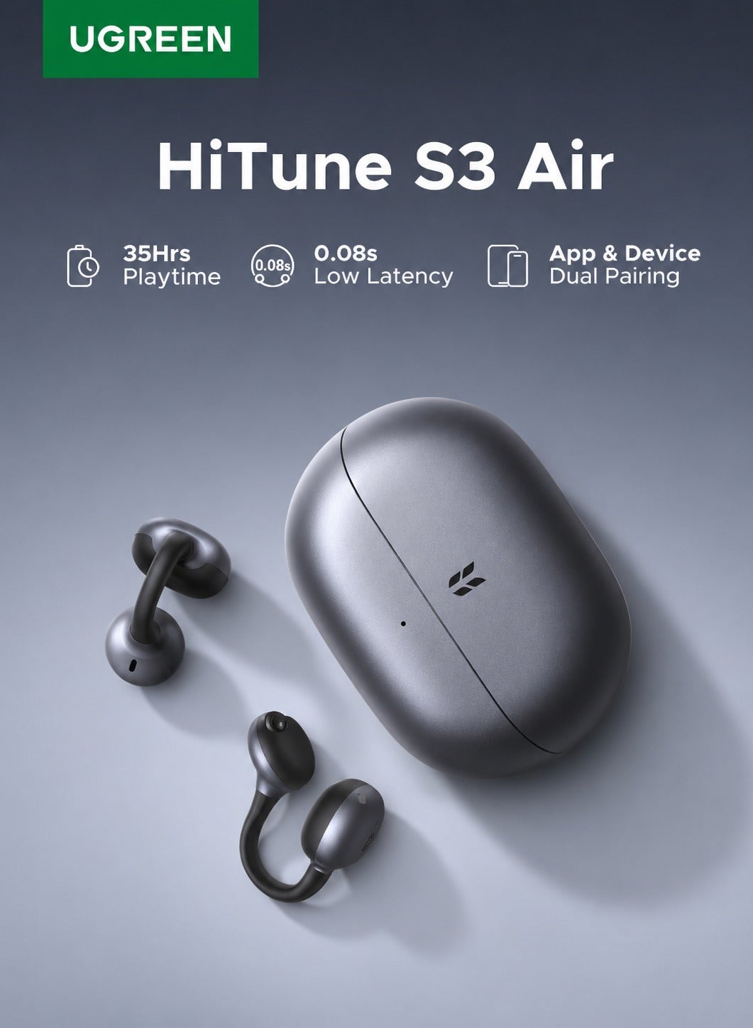 Headphones Wireless Earbuds Bluetooth Earphones with Bluetooth 6.0, 2-Mic AI Call Noise Reduction, 35H Playtime, App Control, Dual Device Connection, IPX5 Water Resistance for Work & Daily Use black