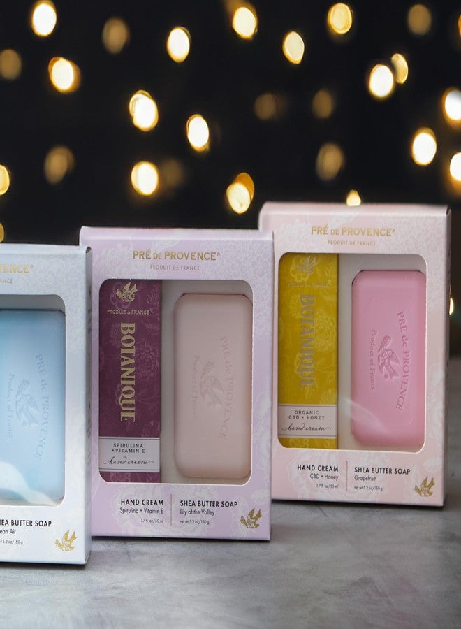 Pre de Provence Botanique 50ml Hand Cream/150g Heritage Soap Bar Gift Set, Camu Camu & Matcha + Ocean Air - Image 3