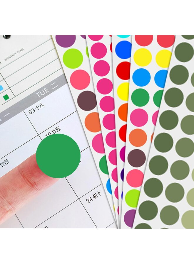 2800PCS Dot Stickers Round Color Coded Labels Classroom Essentials, Dot Labels Price Stickers Polka Dot Stickers Label Stickers Suitable for Office, Classroom Decoration, Paper, etc (Green) - Image 5