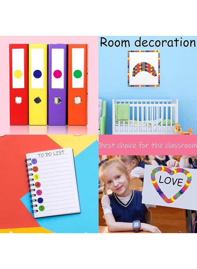 2800PCS Dot Stickers Round Color Coded Labels Classroom Essentials, Dot Labels Price Stickers Polka Dot Stickers Label Stickers Suitable for Office, Classroom Decoration, Paper, etc (Green) - Image 3