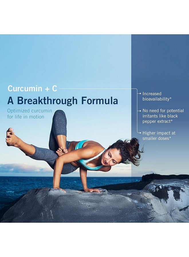 Metabolic Maintenance Curcumin + C (Longvida) - Turmeric + Vitamin C Supplement - Musculoskeletal + Healthy Brain Function Support, Higher Absorption Without Black Pepper (60 Capsules) - Image 4