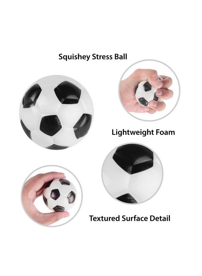 Super Z Outlet Mini Foam Sports Balls 24 Pack Balls For Kids Adults Mini Baseball Football Basketball Soccer Stress Ball Bulk Toy Little Big Game Party Decoration Balls Small Foam Relaxable Balls (Soccer) - Image 4