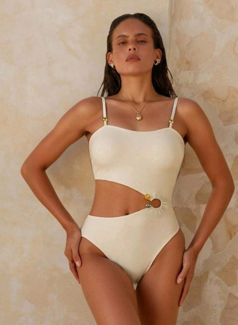 SHEIN1pc Elegant European Style Women's One-Piece SWIMSUIT - Image 2