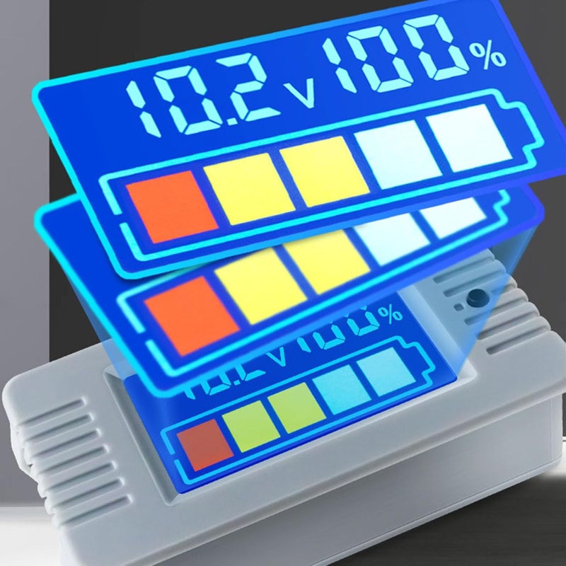 Digital Battery Capacity Tester Voltage Gauge Monitor Remaining Power Temperature Meter Marine - Image 5