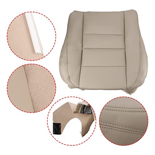 AUTOKAY Seat Covers, Driver & Passenger Bottom Top Seat Cover, Car Seat Covers Front Seats, Car Seat Cover Fits for Honda Accord 2008 2009 2010 2011 2012-Tan - Image 4