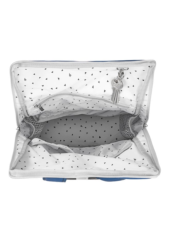 babymoov - Babymoov Sancy Diaper Bag Backpack, Unisex Back Pack With Heavy Duty Roll-Top Closure, Large Insulated Compartment, Changing Pad And Accessories, Blue - Image 1