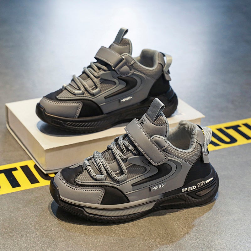 Domestic Boys' Shoes Kidsren'S Sports Dad Shoes For Big Kidsren Fleece-Lined And Second Cotton - Image 5