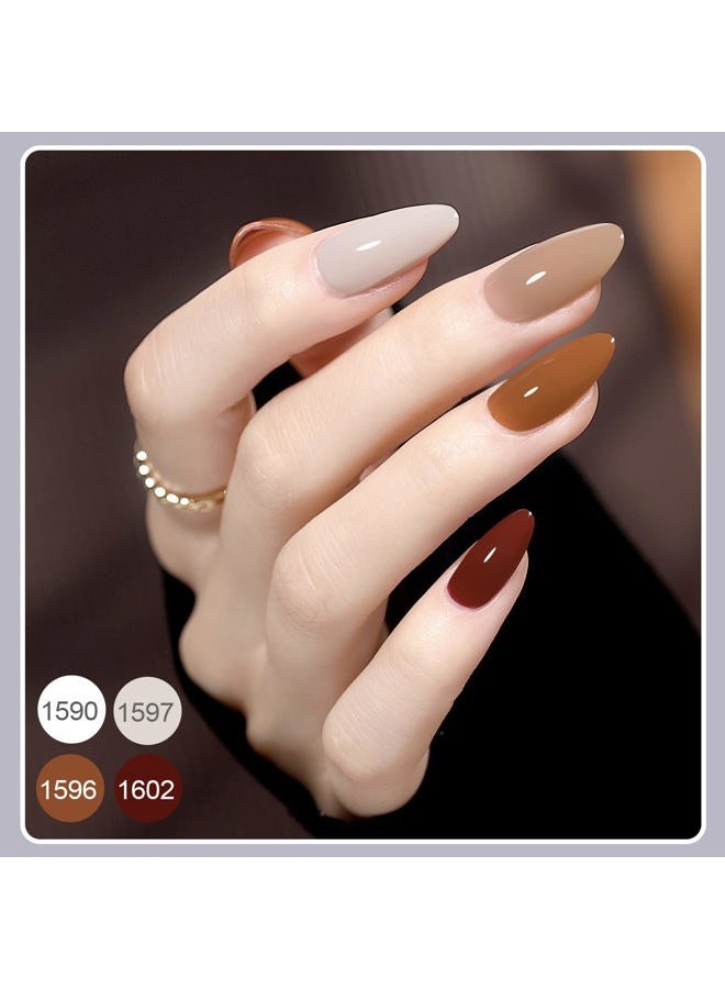 GAOY 42 Pcs Gel Nail Polish Kit, Pink White Red Jelly Nude Colors All Seasons Gel Nail Polish Set with Glossy & Matte Top Coat and Base Coat for Salon and DIY Manicure at Home - Image 5