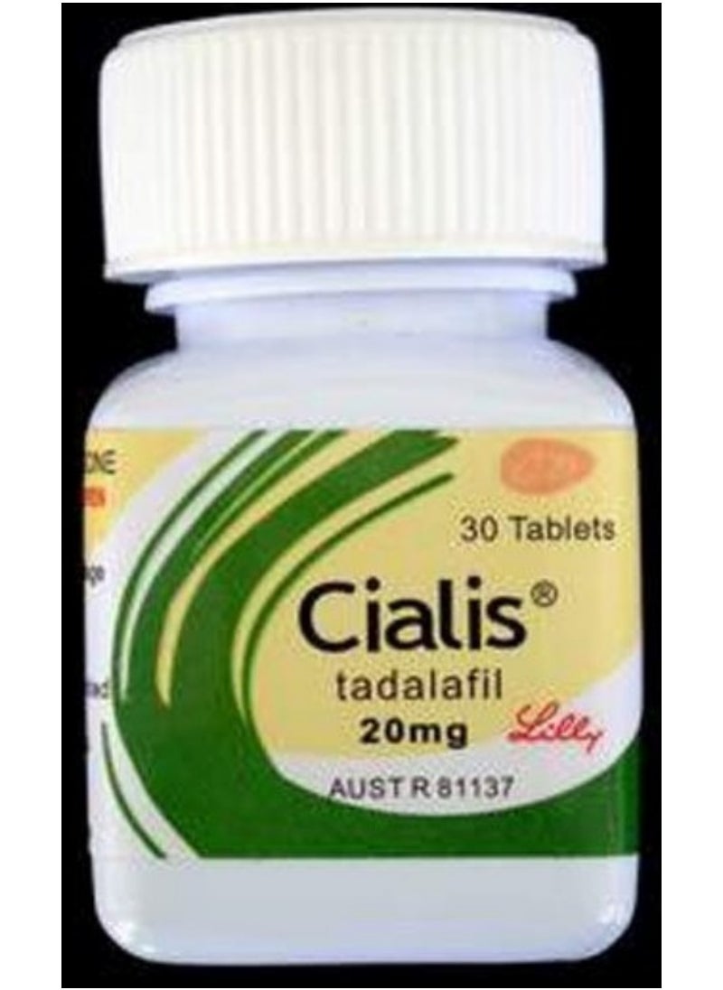 rovectin أقراص سياليس 20 ملغ، 30 قرصًا للقدرة على التحمل والتحمل للرجال على المدى الطويل 