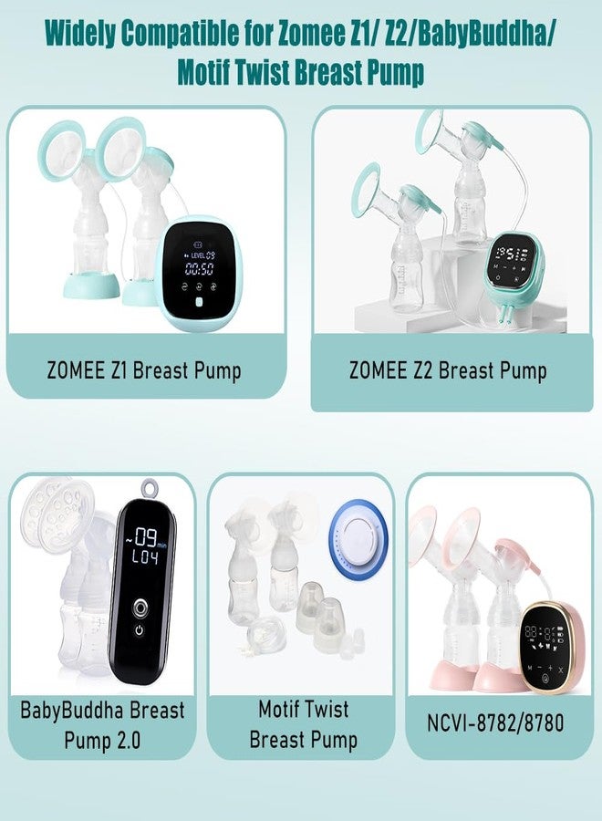 ٦ صمامات على شكل منقار البط و٤ أغشية سيليكون متوافقة مع مضخات الثدي Zomee Z1/Z2/BabyBuddha/NCVI 8782/8780/Motif Twist، ملحقات بديلة للمضخة - Image 2