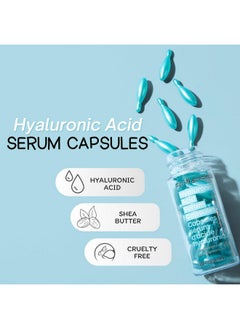 masque Bar My Ingredients Hydrating Hyaluronic Acid Serum Capsules For Face, Instant Dry Skin Hydration, Improves Skin Texture -30 Mineral Oil Free, Paraben Free Capsules  - Image 5