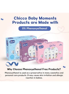 Chicco Baby Moments Baby Caring Gift Pack (Pink) With 7 Baby Skincare & Haircare Products | Baby Care Gift Set For Newborn Baby Shower, New Parents, And Birthdays | Phenoxyethanol Free  - Image 5