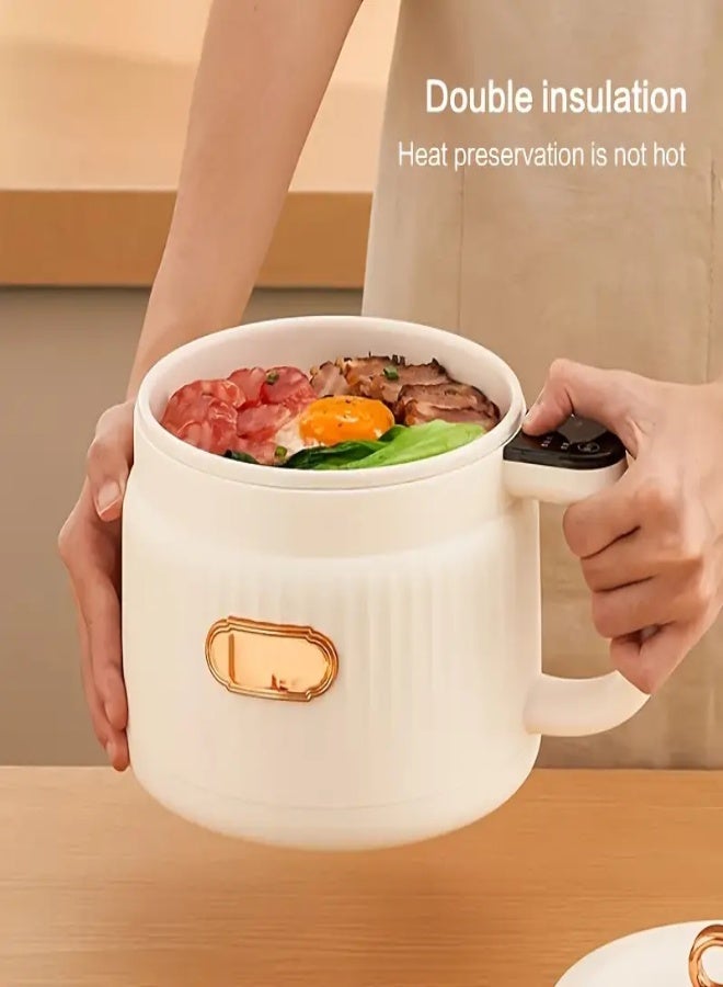 AROAQ 1.6L Mini Electric Rice Cooker – Multi-Function Cooker with 12-Hour Preset | Portable Stock Pot, Egg Boiler, Grain & Rice Cooker, Electric Frying Pan | Compact Kitchen Appliance for Home Use - Image 3