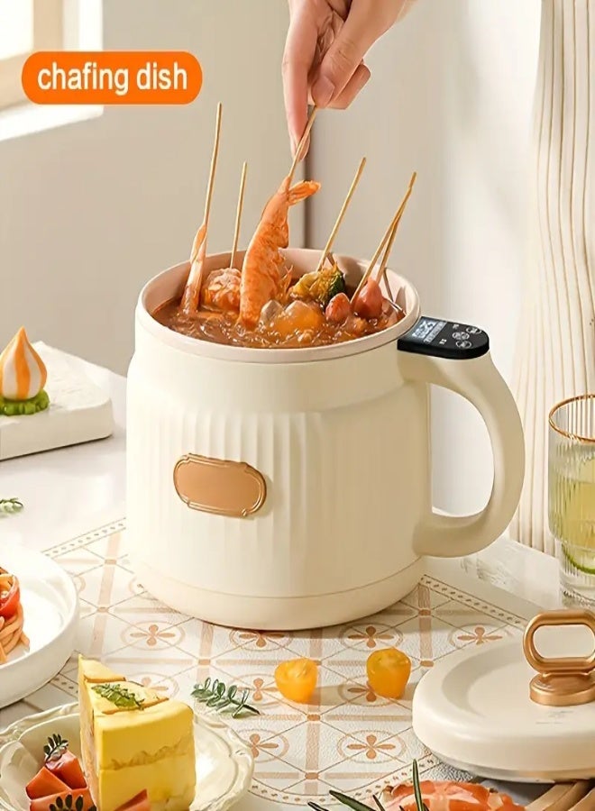 AROAQ 1.6L Mini Electric Rice Cooker – Multi-Function Cooker with 12-Hour Preset | Portable Stock Pot, Egg Boiler, Grain & Rice Cooker, Electric Frying Pan | Compact Kitchen Appliance for Home Use - Image 4