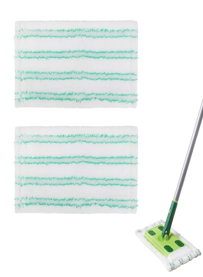 SavStor Microfiber Mop Pads Replacement for Quick Shine Hard Surface Floor Polish Mop: Washable & Reusable Pad,Wet Dry HardFloor Cleaning Refills Pad（2 Pack） - Image 1
