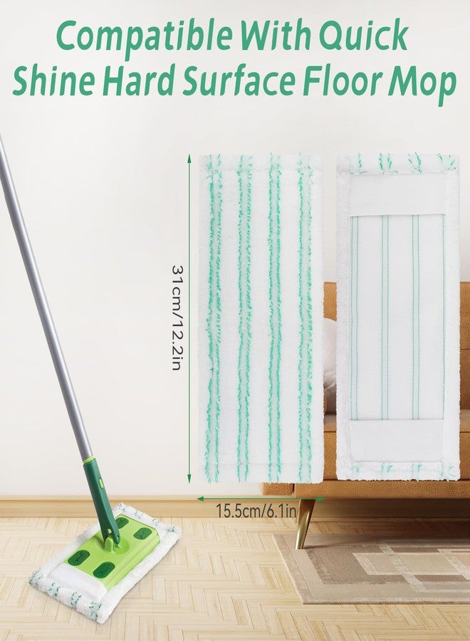 SavStor Microfiber Mop Pads Replacement for Quick Shine Hard Surface Floor Polish Mop: Washable & Reusable Pad,Wet Dry HardFloor Cleaning Refills Pad（2 Pack） - Image 2