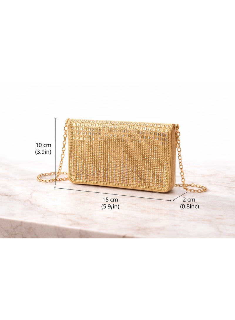 Women’s Small Clutch Wallet with Zipper – Elegant Hand & Shoulder Evening Bag for Special Occasions - Image 1