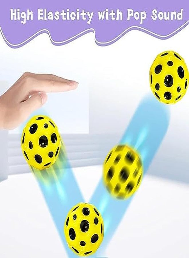 Valuableplus® 1Pc Super High Bouncing Ball Toy for Kids Outdoor Fun (Pack of 1) (Pink Moon Ball) - Image 2