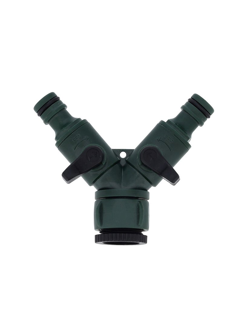 GEEPAS 3 Way Splitter, Y Valve Garden Hose Connector, GGP65085 | Outlet Splitter, Hose Splitter, Hose Spigot Adapter with 2 Valves | Hose Washers with Comfort Grip Use  - Image 2