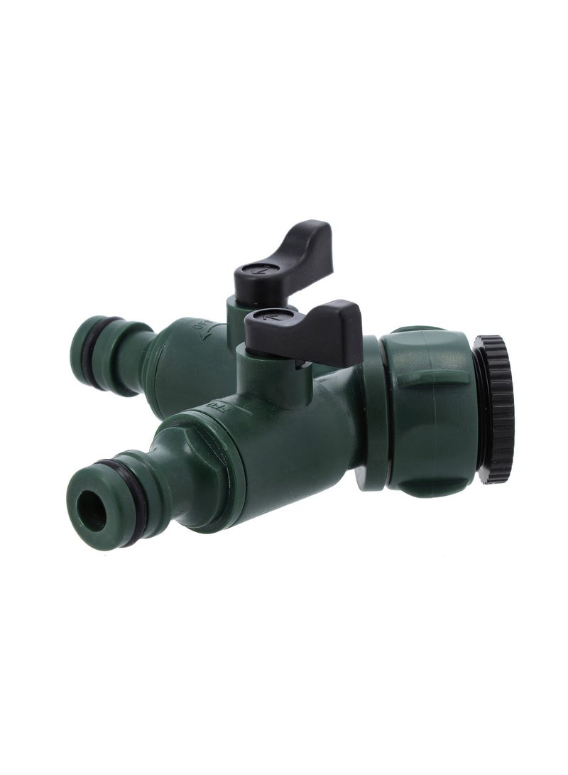 GEEPAS 3 Way Splitter, Y Valve Garden Hose Connector, GGP65085 | Outlet Splitter, Hose Splitter, Hose Spigot Adapter with 2 Valves | Hose Washers with Comfort Grip Use  - Image 3