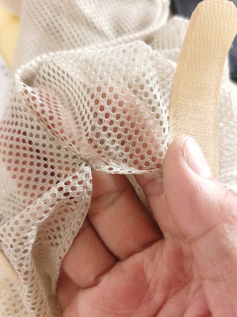 GINFH Hanging Mesh Storage 5Pack Potato & Onion Bags - Large Reusable Net Produce Bags (Beige) - Image 3