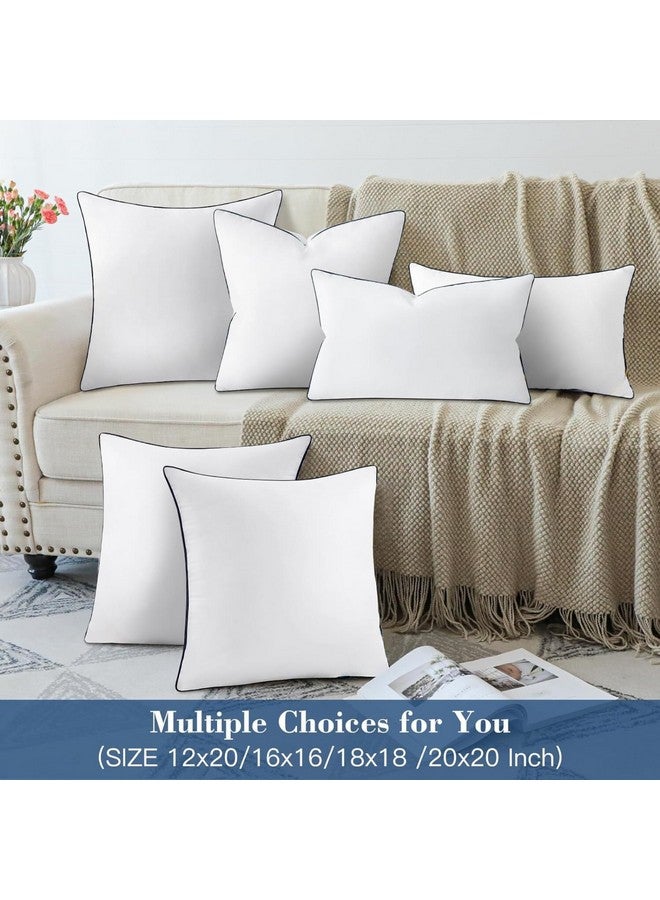 KAM'S LIEU KAM'S LIEU Soft Micro Fiber Cushions 24X24 INCH (Pack of 5) I Premium 100% Hollow Virgin Fiber Cushion for Sofa Color- (White) - Image 2