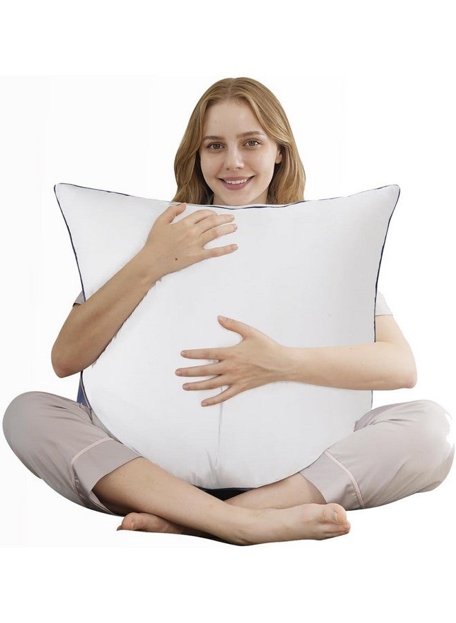 KAM'S LIEU KAM'S LIEU Soft Micro Fiber Cushions 24X24 INCH (Pack of 5) I Premium 100% Hollow Virgin Fiber Cushion for Sofa Color- (White) - Image 4