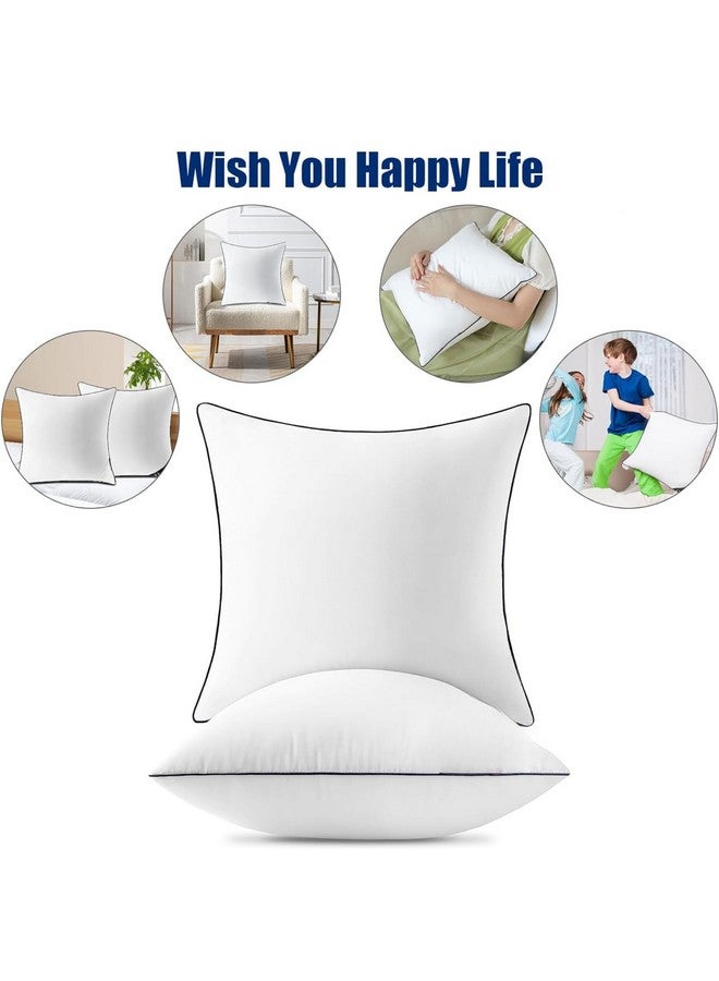 KAM'S LIEU KAM'S LIEU Soft Micro Fiber Cushions 24X24 INCH (Pack of 5) I Premium 100% Hollow Virgin Fiber Cushion for Sofa Color- (White) - Image 5