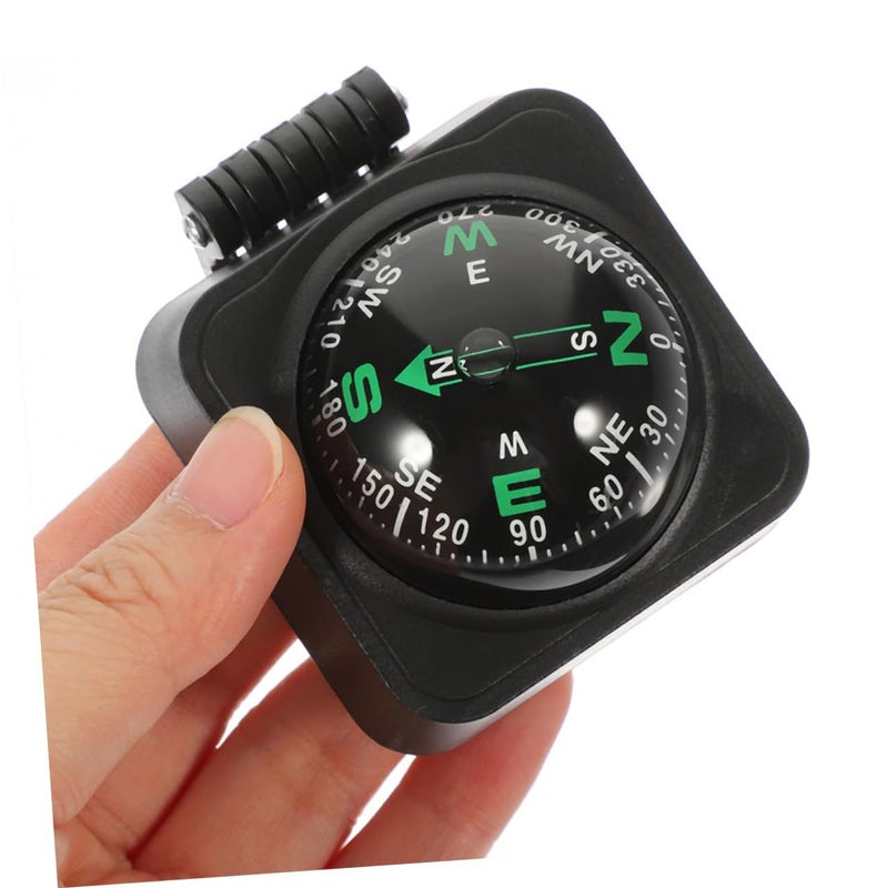 3pcs Adjustable Car Dashboard Compass Mount for Vehicle and Boat Outdoor Use Mini Plastic Directional Guide Black - Image 5
