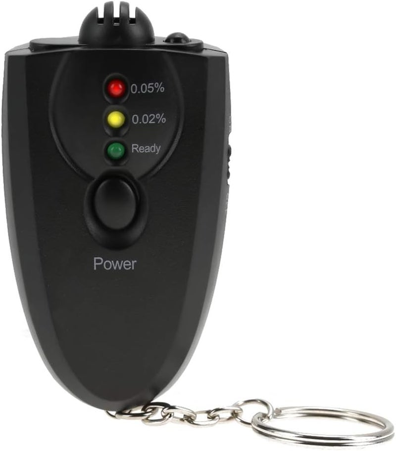 klarako Keychain Breathalyzer,Portable Keychain LED Alcohol Breath Tester Breathalyzer Tester Alcohol Breathalyzer Tester with Torch Function Black - Image 4
