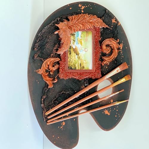 acvcatto Baroque Photo Frame Fondant Silicone Molds, 3D Picture Mirror Frame Cake Decoration Molds for Chocolate Candy Sugar Craft Gum Paste Cookies Resin Clay Set of 2 - Image 5