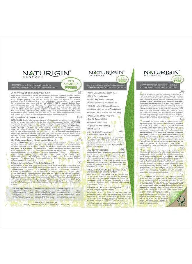 NATURIGIN - Copper Brown Hair Dye 4.6 - Permanent Hair Color 100% Grey Coverage - Certified Organic Natural Ingredients, Deeply Nourishes the Hair - Ammonia Free, Vegan, Long Lasting Results - Image 1