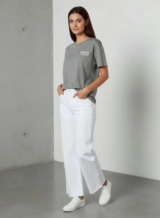 Lee Cooper Lee Cooper Regular Fit Cotton T-shirt with Print