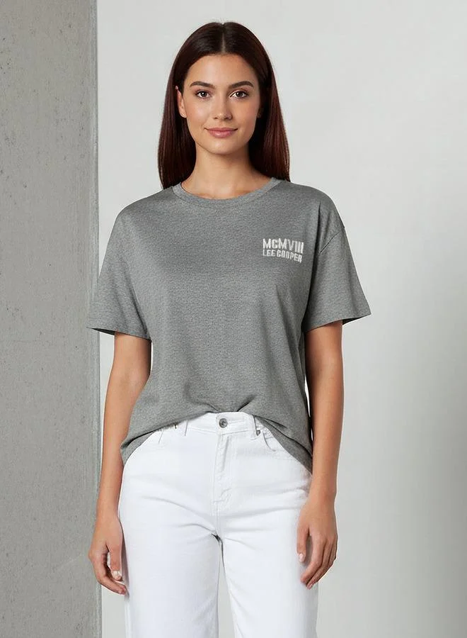 Lee Cooper Lee Cooper Regular Fit Cotton T-shirt with Print