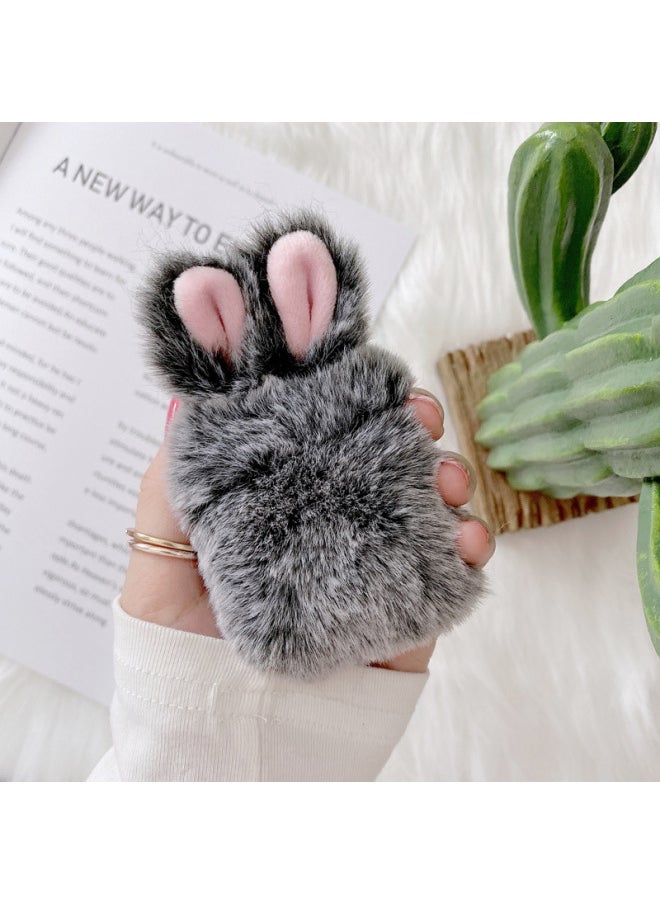 Generic - Plush Rabbit Ears AirPods Pro Headphone Cover For Apple 2/3/4 Generation Bluetooth Protective Cover Creative Drop-resistant-Color:plush Rabbit Ears Rose Red-Applicable Model:Airpods 4 - Image 1