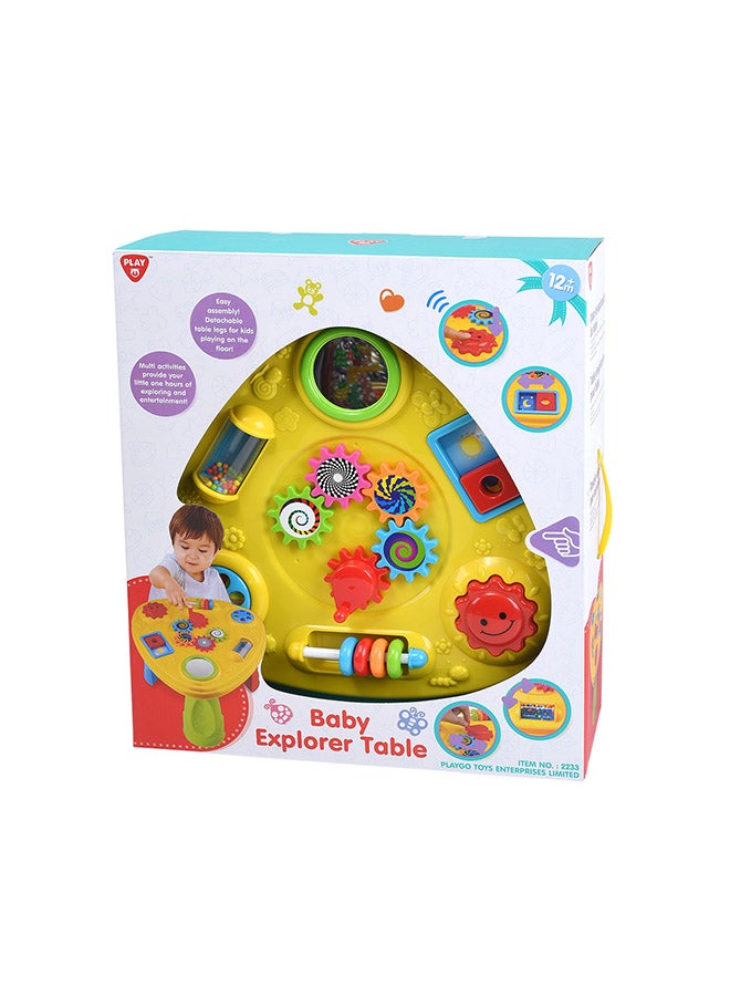 PLAYGO Baby Explorer Activity Table – Lights, Music & Learning Toys, 12m+ - Image 2