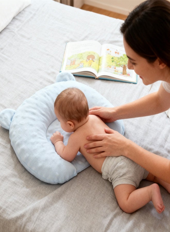 Portable Baby Pillow – Adjustable Ergonomic Pillow with Cute Heart Design, Soft Breathable & Hypoallergenic Pillow for Newborn Sleeping, Prevents Flat Head, Cozy & Washable - Image 4