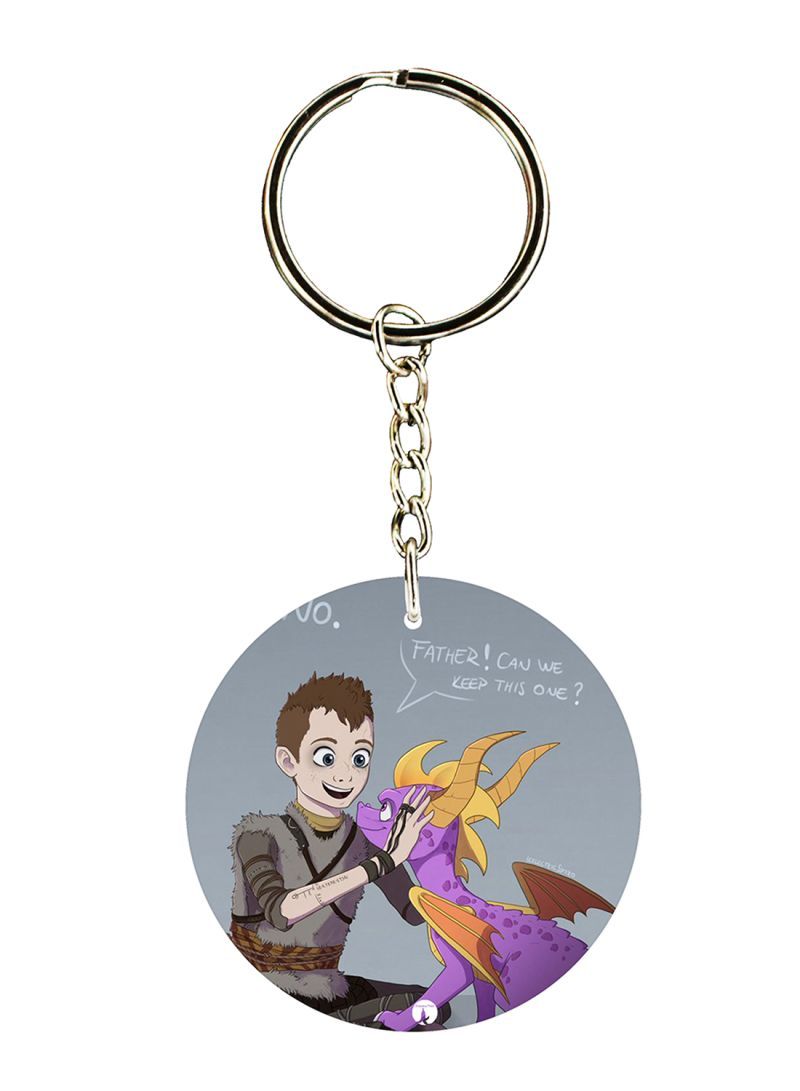 RKN Video Game Printed Keychain